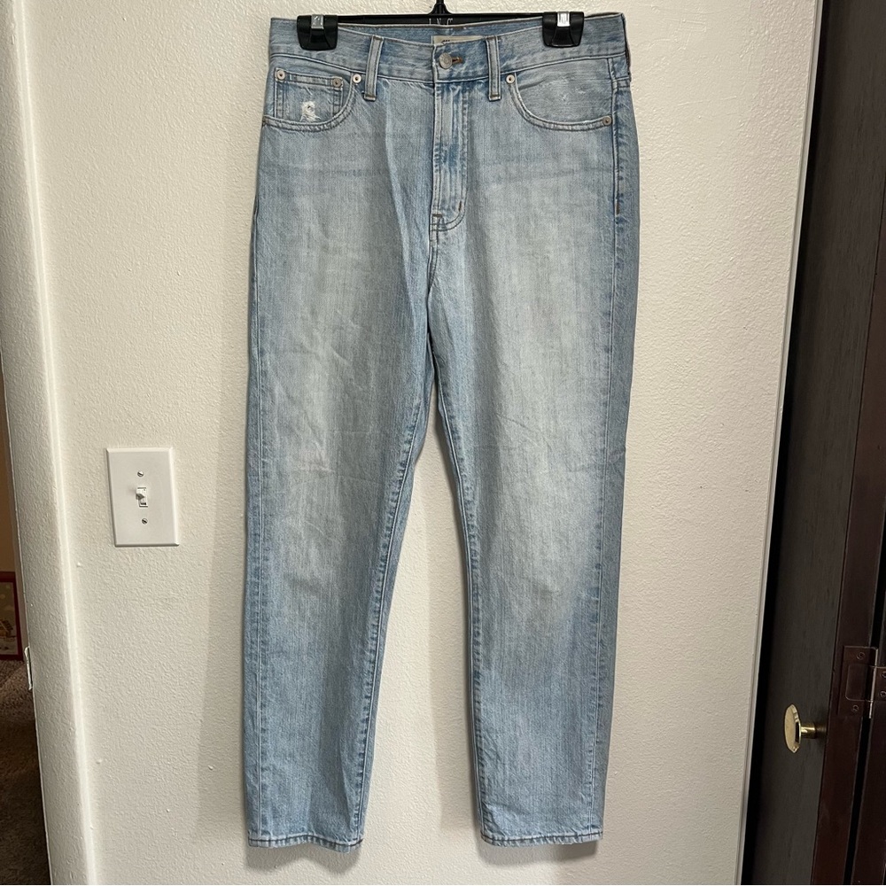 Madewell The Perfect Vintage Light Wash Womens Blue Jeans Size 27 Straight Leg
